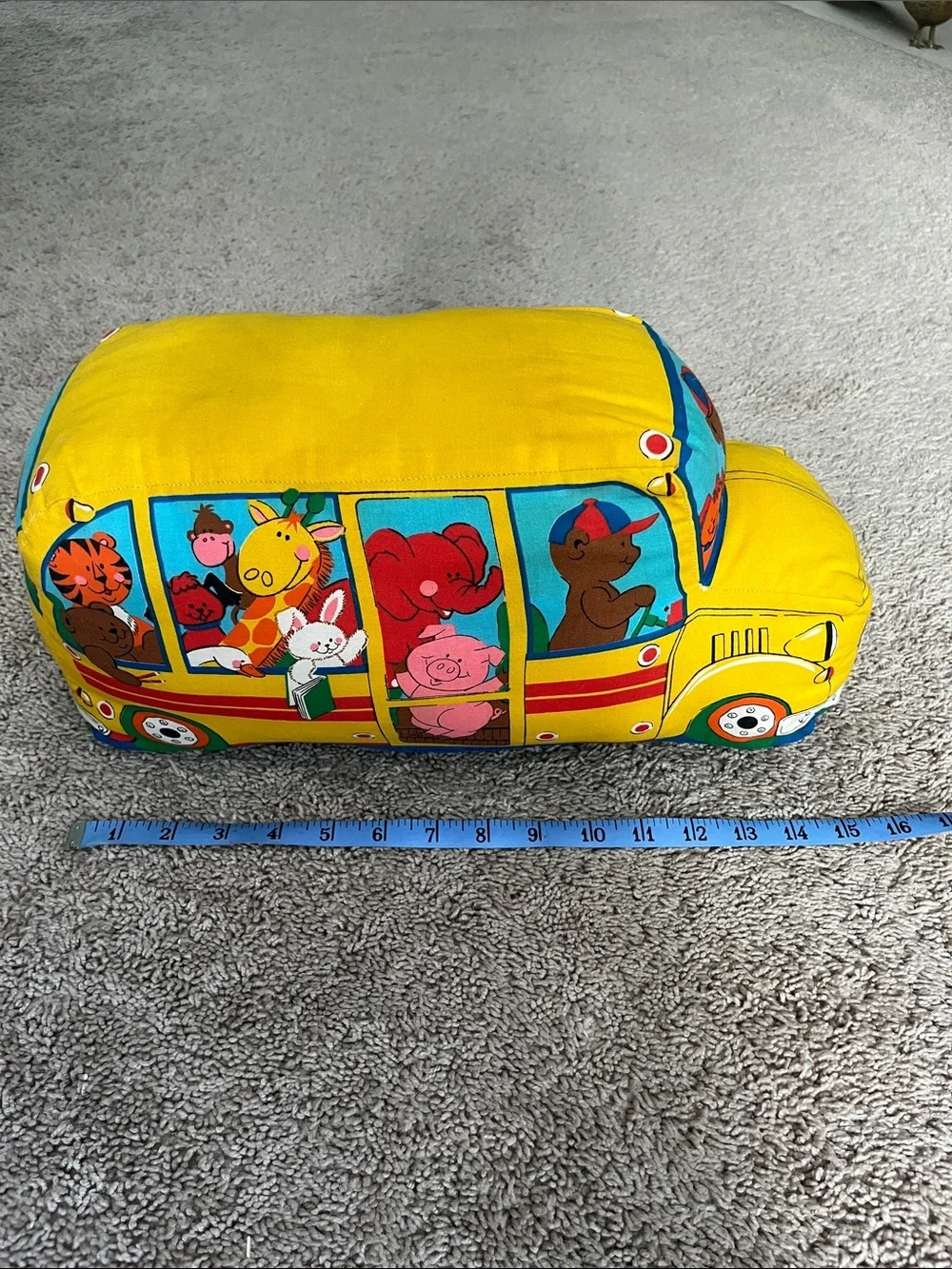 Vintage “Teacher Pet Express” Sculptured Pillow